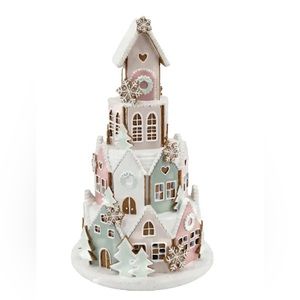 pastel gingerbread castle